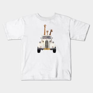 Cruising Giraffes Kids T-Shirt